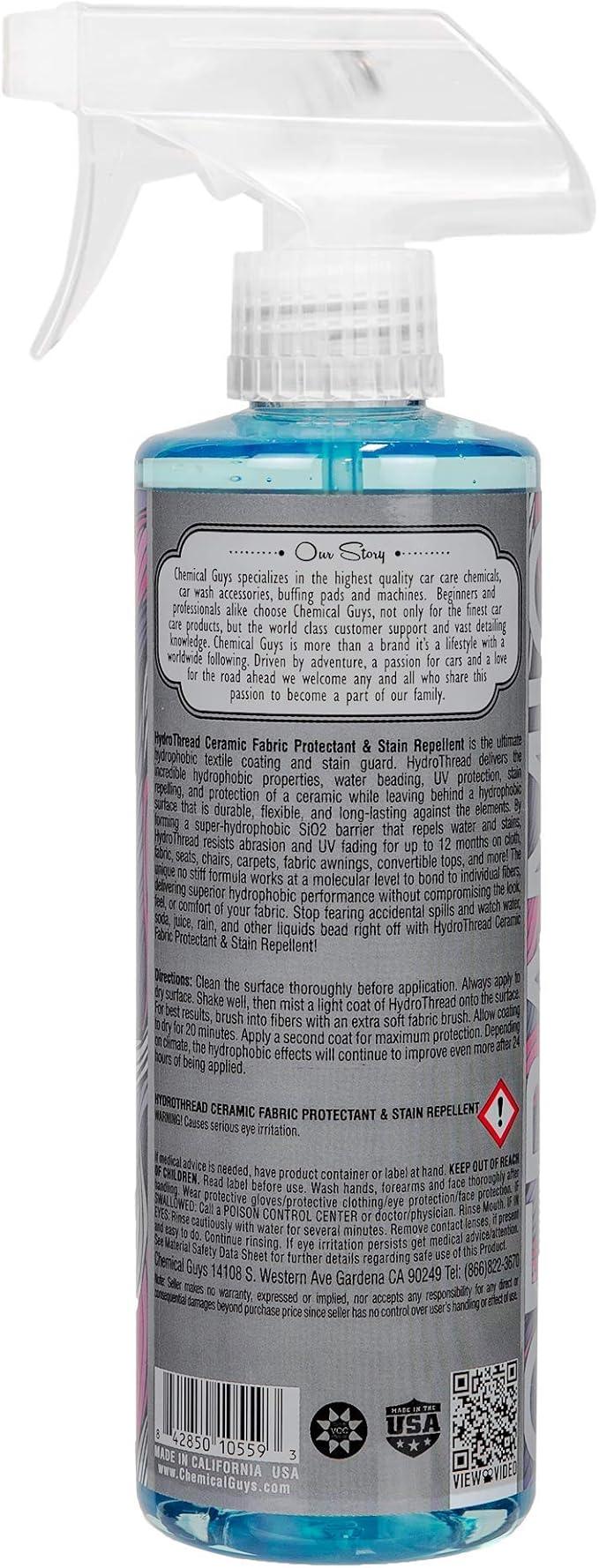 Chemical Guys SPI22616 HydroThread Ceramic Fabric Protectant & Stain Repellent (Works on Fabric, Carpet & Upholstery), 16 oz. - NeatNest