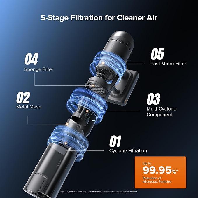 roborock H60 Hub Ultra Cordless Vacuum Cleaner with Auto-Empty Dock, Upgraded 210AW Suction Stick Vacuum Cleaners for Home and Pet Hair, 90-Min Runtime, Anti-Tangle Brush, 140° LED Dust Detection - NeatNest