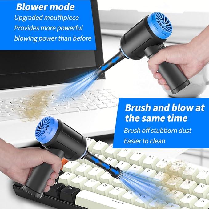 Air Duster - Computer Vacuum Cleaner - for Keyboard Cleaning - Cordless Canned Air - 110000RPM Powerful PC Cleaner(VC08) - NeatNest
