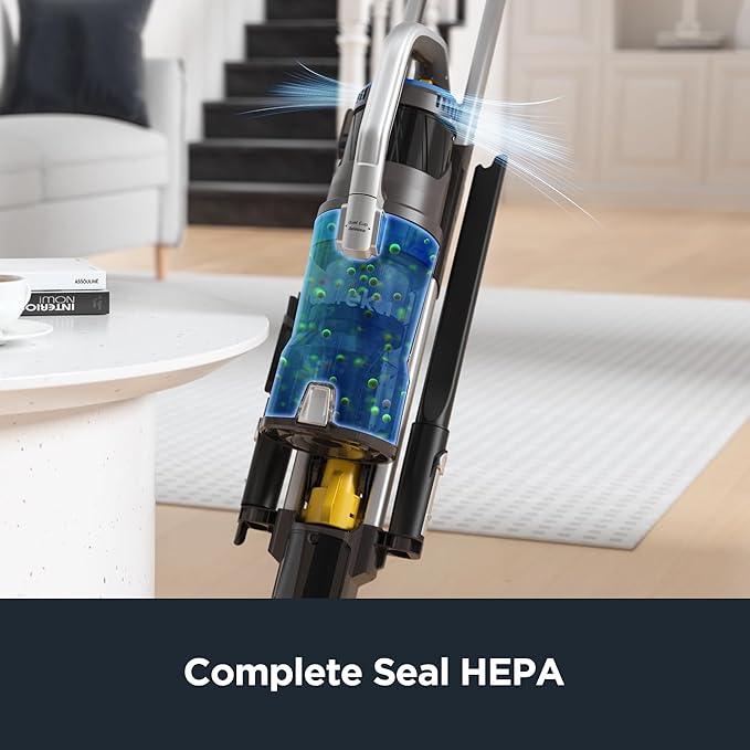 Eureka Pet Upright Vacuum Cleaner for Carpet and Hard Floor, Powerful Bagless Vacuum Cleaner for Home with HEPA Filter and Pet Tool, OmniVerse NEU801BL with QuickShift Technology, Blue - NeatNest