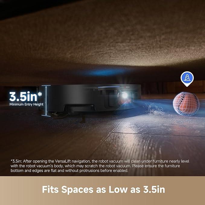 DREAME X50 Ultra Robot Vacuum and Mop with Auto-Empty and Mop Self-Cleaning, 20,000Pa Suction, Obstacle Avoidance and 360° Navigation, Corner to Edge Deep Cleaning, Detangling Brush - NeatNest