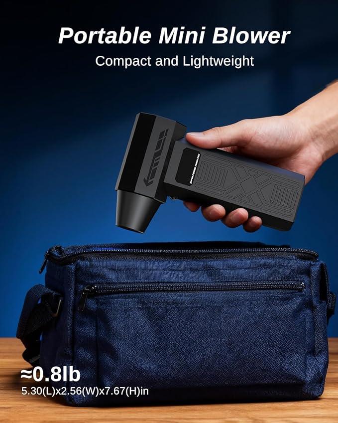 Compressed Air Duster-280000RPM Electric Air Duster,4-Gear Adjustable Super Power Air Blower,Rechargeable Mini Blower with Fast Charging for PC,Keyboard,House,Outdoor & Car - NeatNest