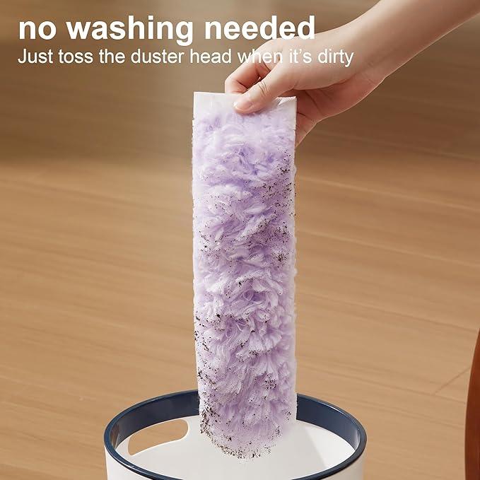 JOYMOOP Ceiling Fan Cleaner Duster and Cobweb Duster with Extension Pole, 28–98 Inch Handle and 6 Refills for High Ceilings and Furniture - NeatNest