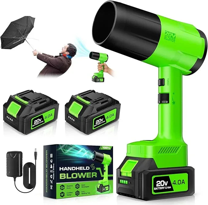 Leaf Blower Cordless, Handheld Leaf Blower with 2 Battery and Charger, 6 Speed Modes, Lightweight Blower for Patio, Lawn, Yard, Dust, Blowing Leaves - NeatNest