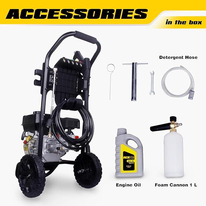 Aceup Energy 3400 PSI Gas Pressure Washer 2.6 GPM 212cc High Pressure Power Washer for Garden, Cars, Wall - NeatNest