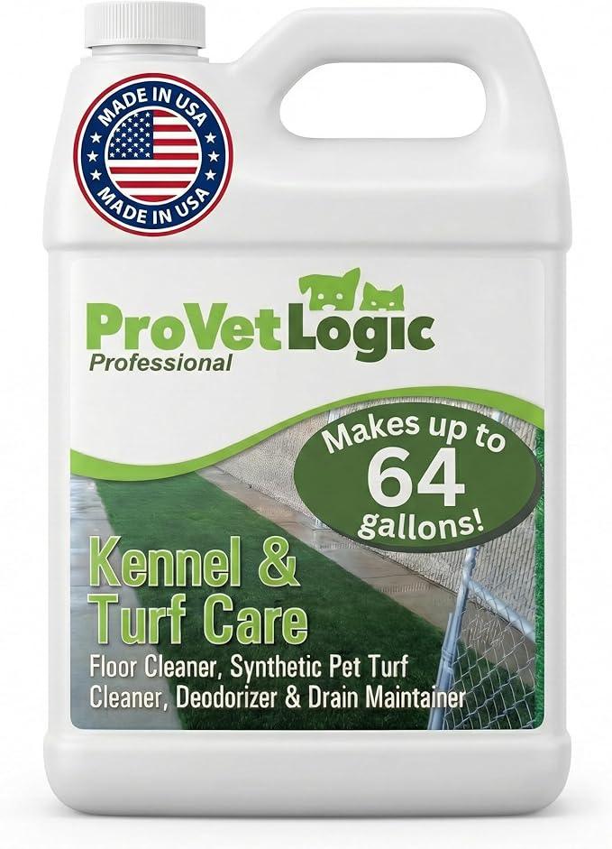 ProVetLogic Kennel & Turf Care- Floor Cleaner, Synthetic Pet Turf Cleaner, Deodorizer & Drain Maintainer- Gallon (Concentrated) - NeatNest
