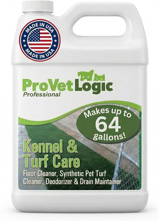 ProVetLogic Kennel & Turf Care- Floor Cleaner, Synthetic Pet Turf Cleaner, Deodorizer & Drain Maintainer- Gallon (Concentrated) - NeatNest