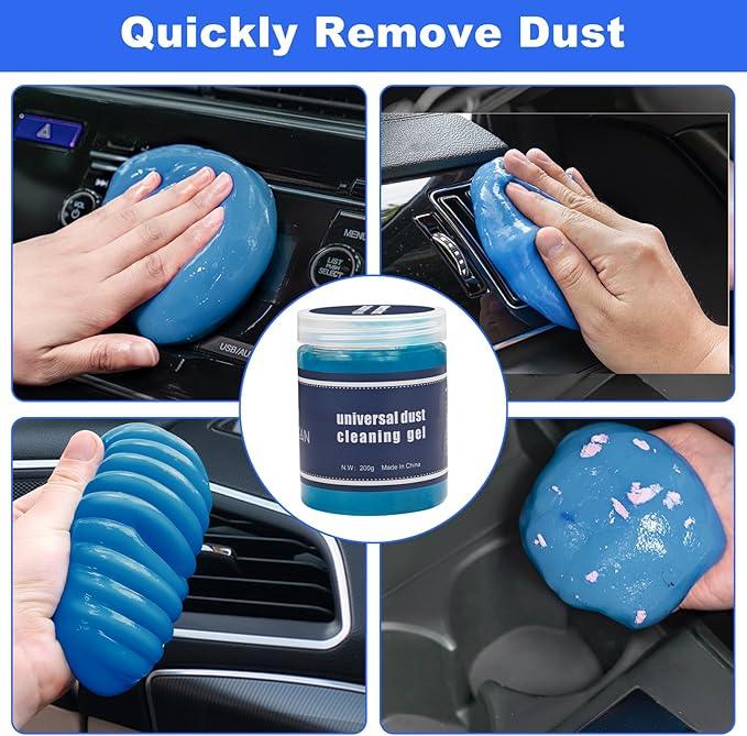 Viewsun Windshield Cleaner Tool, 14Pcs Car Interior Cleaning Kit, Car Detailing Kit Interior Cleaner, Car Detailing Brushes, Car Cleaning Gel, Inside Cleaning Supplies Accessories for Women Men - NeatNest