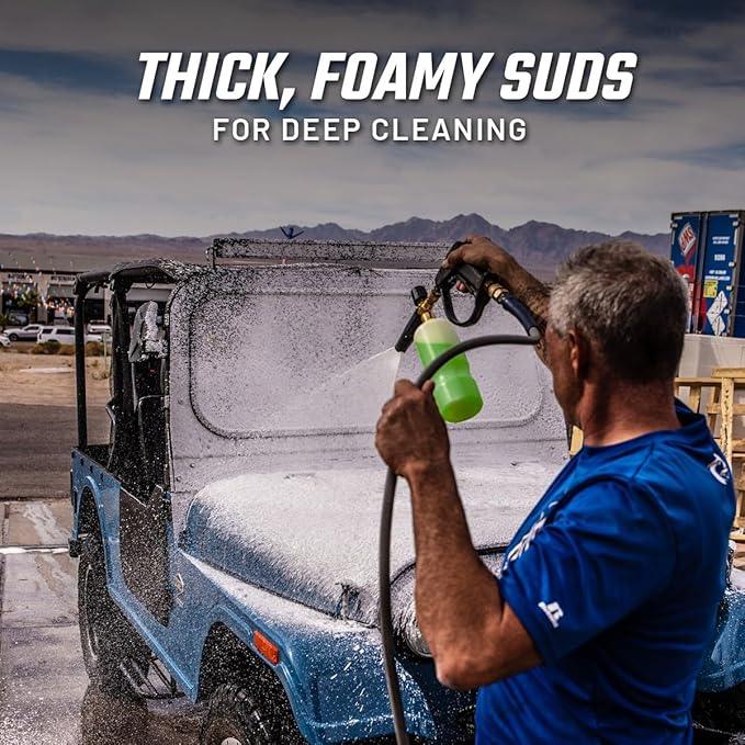 Slick Products Off-Road Wash (64 oz.) + Pressure Washer Foam Cannon Bundle – Super Concentrated ATV, UTV, Dirt Bike, Jeep & Truck Wash Foam Shampoo for Heavy Mud and Dirt - NeatNest