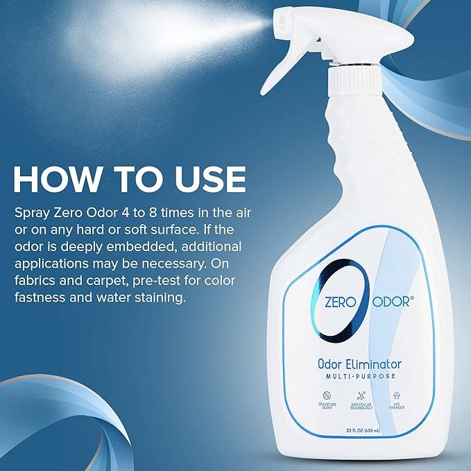 Zero Odor - Multi-Purpose Strong Odor Eliminator for Home, Office, Car, Bathroom, Hotel, Room Deodorizer, and Odor Neutralizer, 22Oz - NeatNest