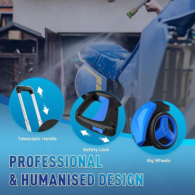 Pressure Washer with Touch Screen, 5000PSIIMAX Power Washer, Foam Cannon and 4 Quick Connect Nozzles, High Pressure Cleaning Machine for Cars/Fences/Driveways - NeatNest