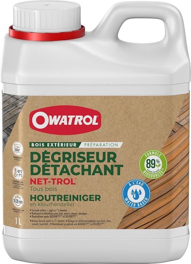 OWATROL Outdoor Wood Cleaner Net-trol 85 Oz - Neutralizer and Color Restorer, Fast-acting Water-Based Wood Treatment - Safe for All Woods Species - NeatNest