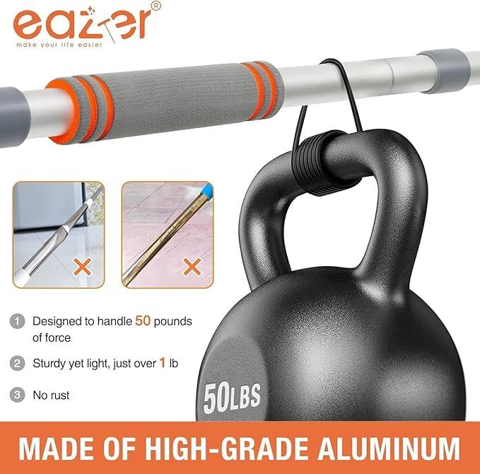 Eazer Squeegee Window Cleaner 2 in 1 Rotatable Window Cleaning Tool Kit with Elbow/Straight Extension Pole, 62‘’ Window Washing Equipment with Bendable Head for Indoor/Outdoor Car Glass - NeatNest