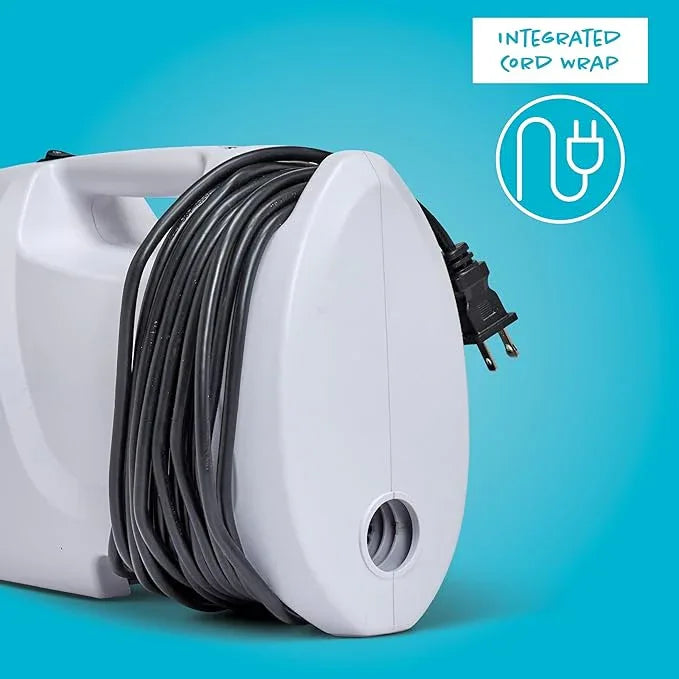 Simplicity Vacuums Sport Small Canister Vacuum Cleaner for Stairs with Carry Strap, Hard Floor Vacuum with Attachments and Storage Bag, Compact RV Vacuum Cleaner, White, S100.6 - NeatNest