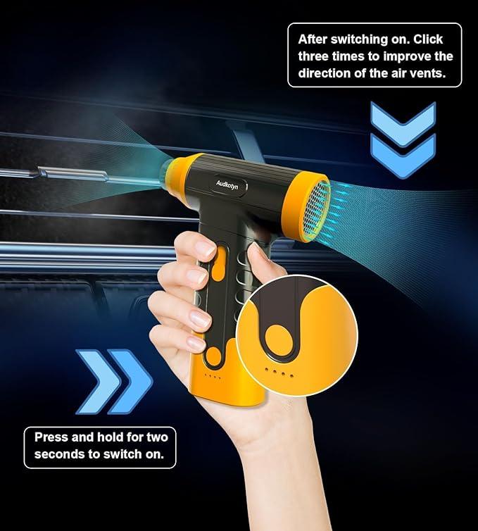 Cordless Electric Compressed Air Duster - 150000 MRP Electric air Blower for Cleaning Keyboard, PC, Cameras, Electric Air Pump for Inflatable Cushions, Air Mattress Beds, Boats, Swimming Ring - NeatNest