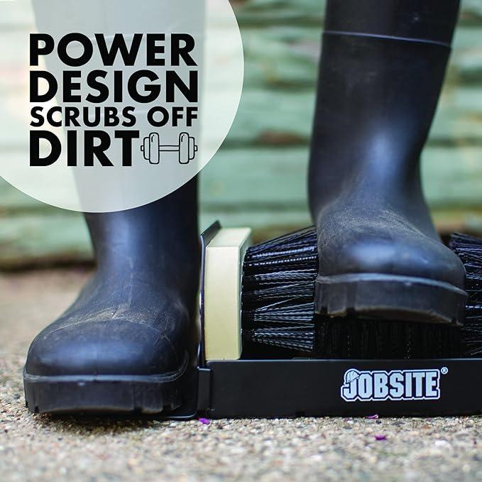 Jobsite Boot Scrubber - Outdoor Shoe Scraper Cleaner Brush - Extra Wide - NeatNest
