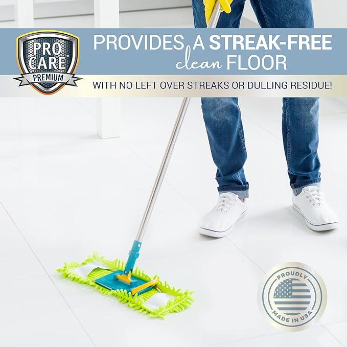 ProCare Floor Cleaner (Made in USA) | Tile, Stone, Laminate, Vinyl & Natural Wood Floor Cleaner for Mopping, Household Supplies, Cleaning Solution with Citrus Aroma - 1 Gal (128 Fl Oz) - NeatNest