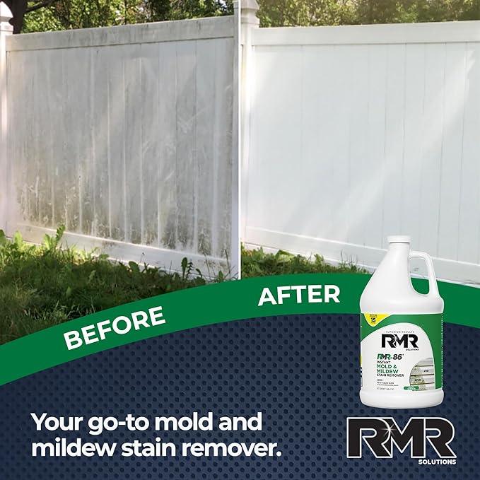 RMR-86 Instant Mold and Mildew Stain Remover Spray - Scrub Free Formula, 4 Pack - 1 Gallon - NeatNest