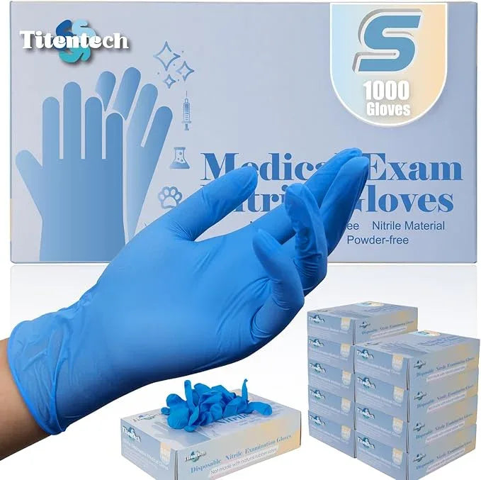 Nitrile Exam Gloves Disposable 3mil Blue Food Safe Gloves Latex Free, Powder Free, Medical, Cleaning, Cooking 1000 - NeatNest