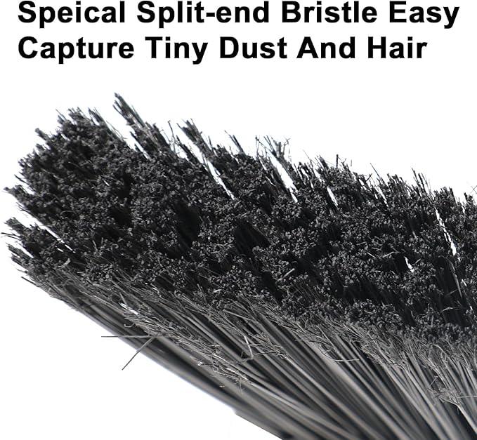Outdoor Indoor Broom, Brooms for Sweeeping Indoor, Heavy-Duty Kitchen Broom with Long Pole, Angle Broom White for Garages Restaurant Courtyard Office Slidewalk Lobby Sweep Dust - NeatNest