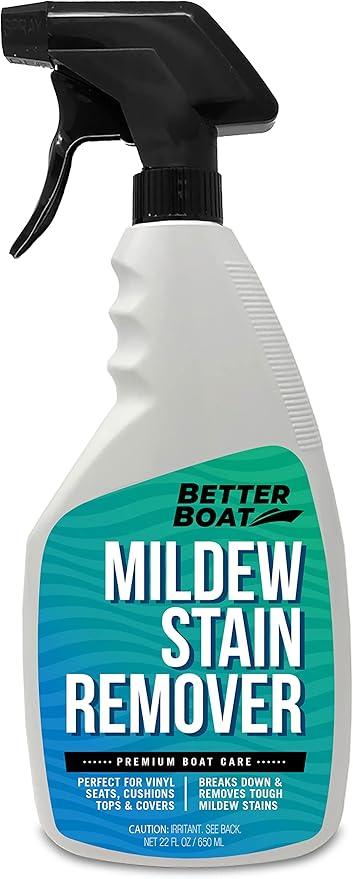Stain Remover Cleaner, 22 Fl Oz, for Boat Seats, Fabric, Canvas, Carpet, and Vinyl, Removes Stains from Boats, RVs, Cars, Bathrooms, Shower Walls, Patio Furniture, and Pillows, Spray Formula - NeatNest