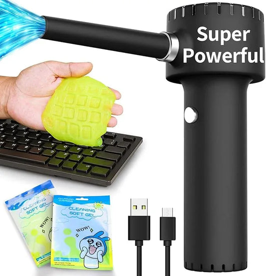 Compressed Air Duster, Electric Air Duster, Portable 45000 RPM Cordless Dust Blower, 6000mAh Battery Air Can Duster, Powerful Computer Keyboard Cleaning Air Spray, Rechargeable Electric Canned Air - NeatNest