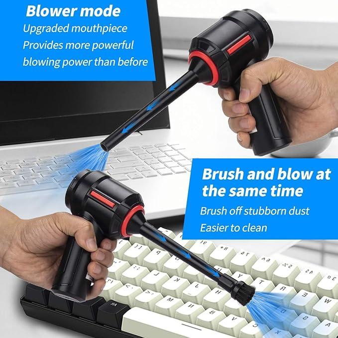 Air Duster - Computer Vacuum Cleaner - for Keyboard Cleaning- Cordless Canned Air- Powerful - Energy-Efficient(Air-01) - NeatNest