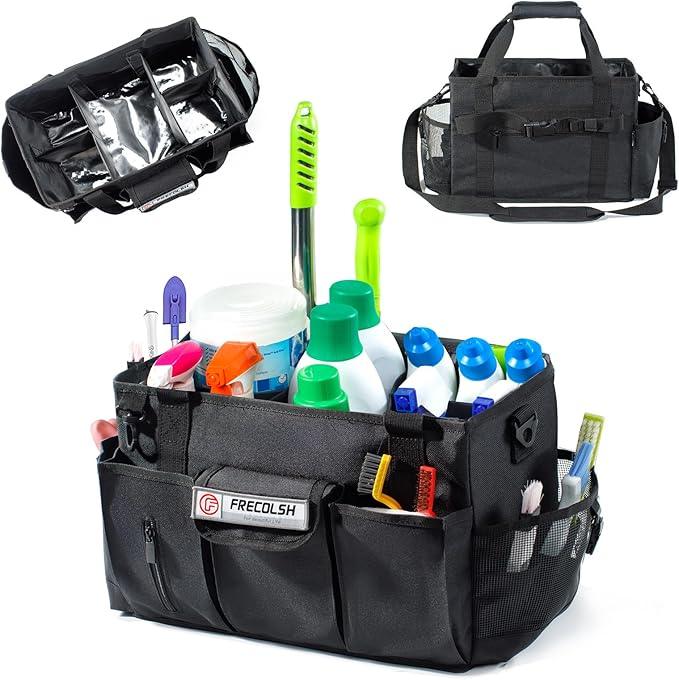 Cleaning Caddy for Cleaning Suppliers Organizer with Pockets for House Cleaning Essentials, Cleaning Organizer, Wearable Cleaing Bag Tote, Storage Caddy for Housekeeping - NeatNest