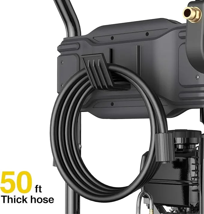 BLUBERY 3500PSI Gas Pressure Washer, 2.6GPM 212CC Heavy Power Washer, 30Ft High Pressure Hose&Soap Tank, 5 Adjustable Nozzles, Cleaning for Driveway/Concrete/Vinyl Fencing,Max - NeatNest