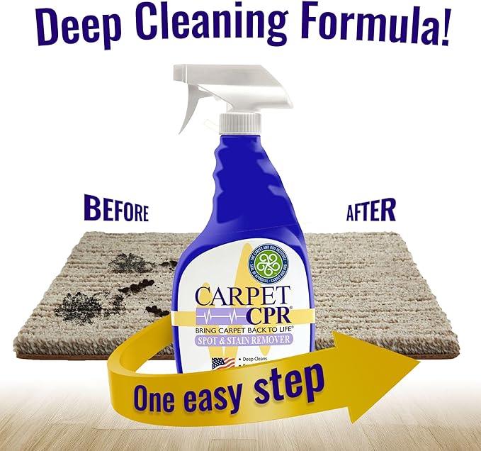 Carpet CPR Spot & Stain Remover Spray – Heavy Duty Carpet Cleaner for Pet Messes, Coffee & Tough Stains - NeatNest