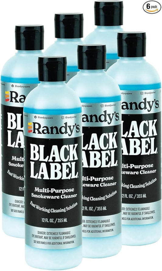 Randy's Black Label Cleaner - (12 fl oz) - Best Multipurpose Surface Cleaning Solution for Glass Tops, Metal and Ceramic Surfaces - Glass Top Cleaner for Streak-Free Finish - 6-Pack - NeatNest