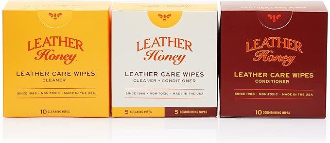 Leather Honey Combo Wipes with Conditioner Wipes and Cleaner Wipes - NeatNest