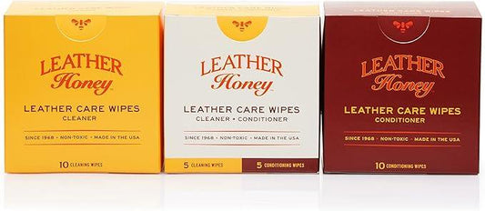 Leather Honey Combo Wipes with Conditioner Wipes and Cleaner Wipes - NeatNest