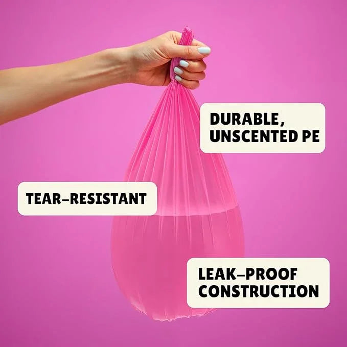 FORID Small Trash Bags 4 Gallon for Bathroom - Extra Thick Colored Garbage Bags Unscented,Strong Plastic Wastebasket Can Liners for Home Bedroom Office and Car,150 Bags Multi Colored - NeatNest