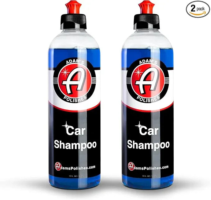 Adam's Car Shampoo 16oz, 2pk - pH Best Biodegradable Car Wash Soap for Foam Cannon, Spray Gun or Bucket - High Foam, Scratch-Free Auto Detailing for Cars, Trucks, RVs & Motorcycles - NeatNest