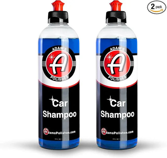 Adam's Car Shampoo 16oz, 2pk - pH Best Biodegradable Car Wash Soap for Foam Cannon, Spray Gun or Bucket - High Foam, Scratch-Free Auto Detailing for Cars, Trucks, RVs & Motorcycles - NeatNest