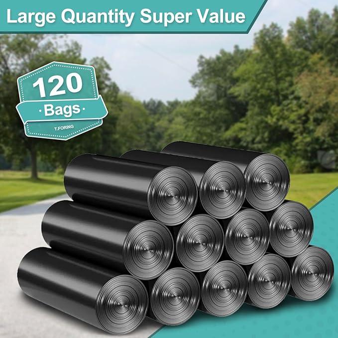 40-45 Gallon Black Trash Bags 120 Count - 37''x45'' Large Garbage Bags Unscented, 40+ Gallon Trash Can Liners, Multipurpose for Office, Outdoor, Recycling and Commercial - NeatNest