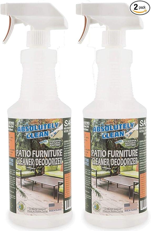 Amazing Patio Furniture Cleaner - Natural Enzymes Easily Remove Dirt, Bird Droppings, Food Stains and More from Your Outdoor and Patio Furniture - USA Made - NeatNest