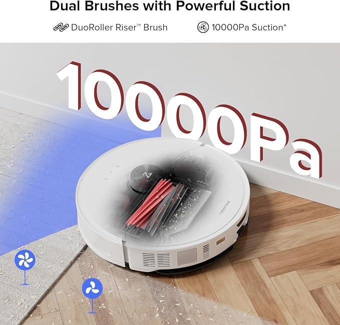 roborock S8 MaxV Ultra with Refill & Drainage System Robot Vacuum and Mop, Check Installation Space First, FlexiArm Design, Auto Mop Wash&Dry 10000Pa Suction, Obstacle Avoidance, 20mm Auto Mop Lifting - NeatNest