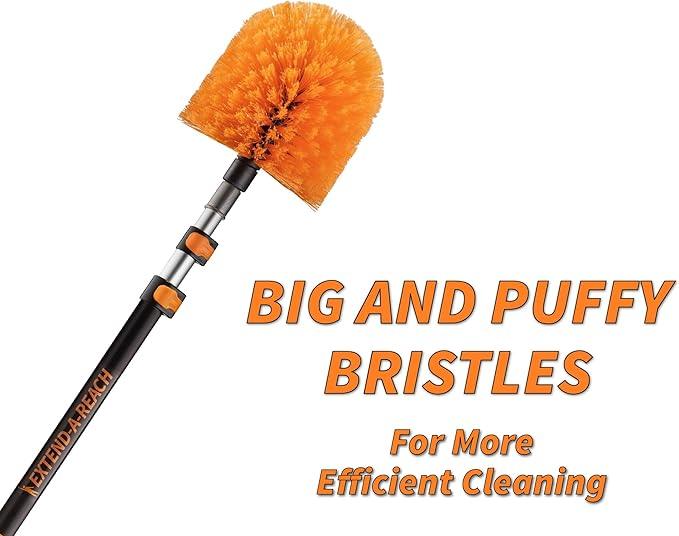 20 Feet High Reach Ceiling Dusters Set with 4-12 ft Extension Pole for Cleaning // Extendable Telescoping Long Reach Cobweb & Feather Dusters for High Ceiling // Extendable Ceiling Fan Blade Cleaner - NeatNest