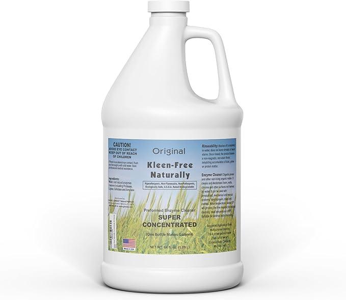 Naturally Preformed Enzyme Cleaner, Enzyme Solution, Multi-Purpose Cleaner, Laundry Additive, and More - Concentrate - Original Scent - 64oz - NeatNest