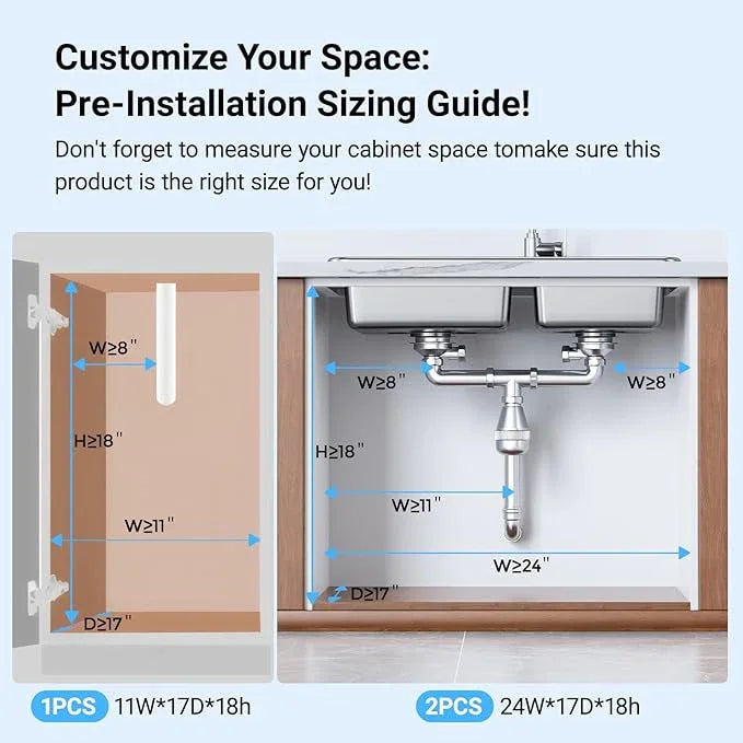Under Sink Organizer, Metal Under Sink Organizers and Storage, Slide Out Pull Out Cabinet Organizer for Kitchen, Bathroom, Pantry, Laundry, Study, Black - NeatNest