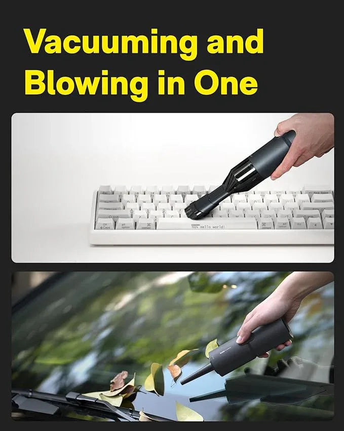 HOTO Handheld Vacuum Cleaner Cordless, Desk Vacuum Cleaner Compressed Electric Air Duster 15000Pa Suction, 4-in-1 Portable Vortex Vacuum Dust Buster Air Blower for Computer, Keyboard - NeatNest