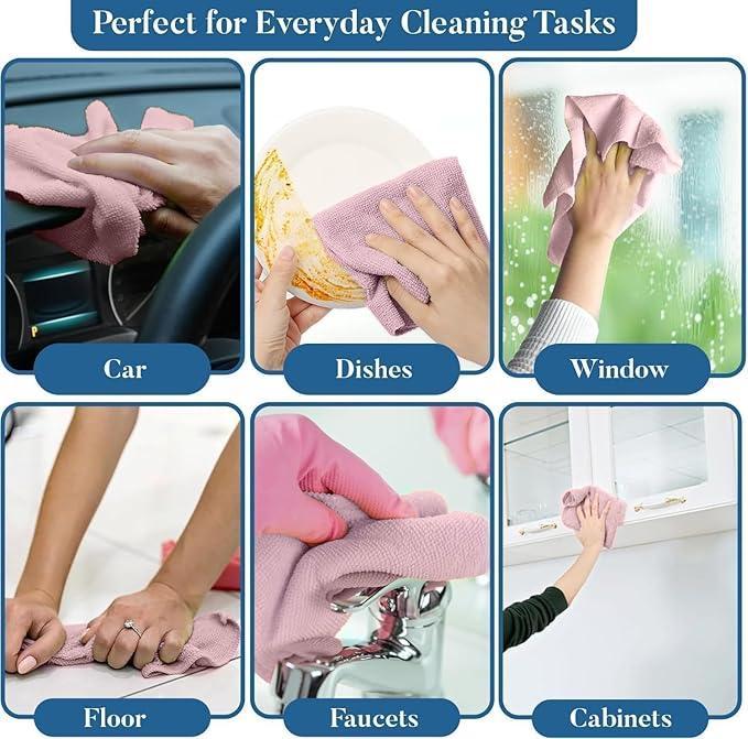 Professional Glass Cleaner Spray 3-Pack - 23oz Streak-Free Aerosol + Microfiber Cloth - NeatNest