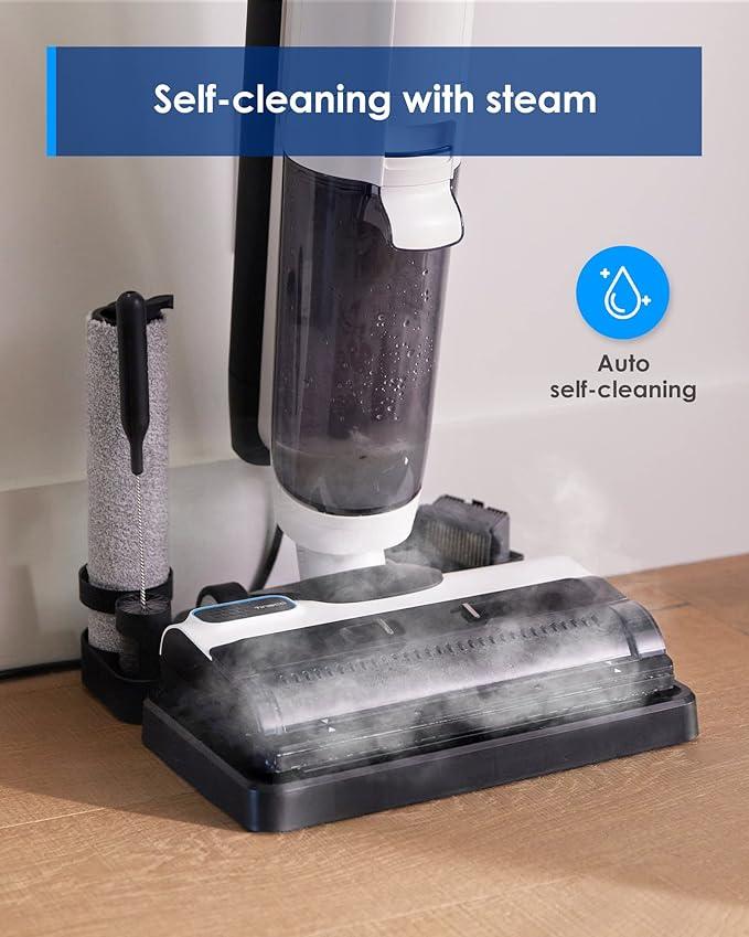 Tineco Corded Wet Dry Vacuum Steam Mop All-in-one, Hardwood Floor Cleaner Great for Sticky Messes, Floor ONE S5 Steam Smart for Hard Floors with Digital Display and Long Run Time - NeatNest