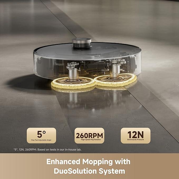 Mova Mobius 60 Robot Vacuum and Mop, 30000Pa Suction, Auto-Interchangeable Mop Pads, Liftable Navigation with 3.15inches Obstacle Overcoming, DuoSolution System Designed for Pets - NeatNest
