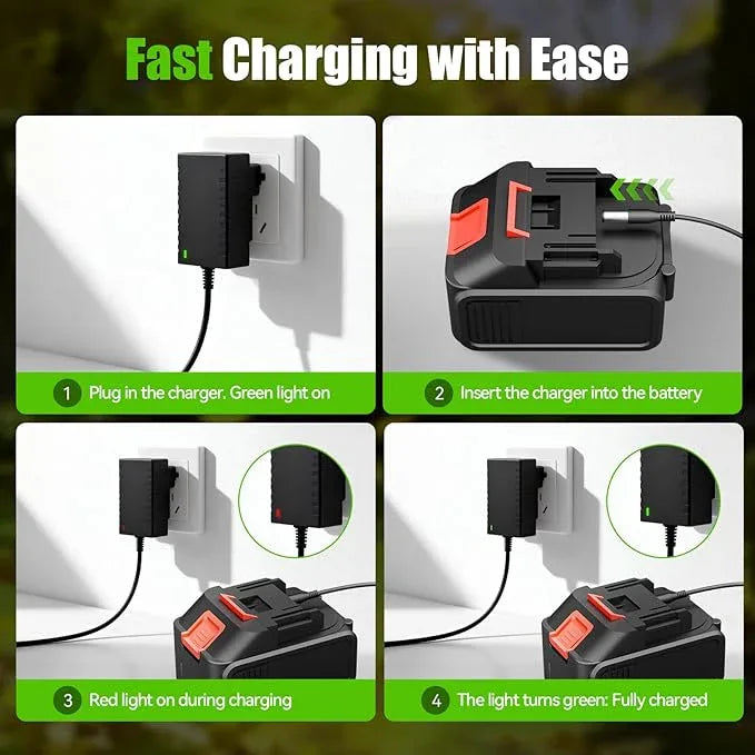 Electric Leaf Blower Cordless, 200 MPH Wind Speed, 2 x 4.0Ah Batteries, Handheld Leaf Blowers for Lawn Care, Stepless Speed Control, Portable Lightweight Grass Blower for Yard, Patio - NeatNest