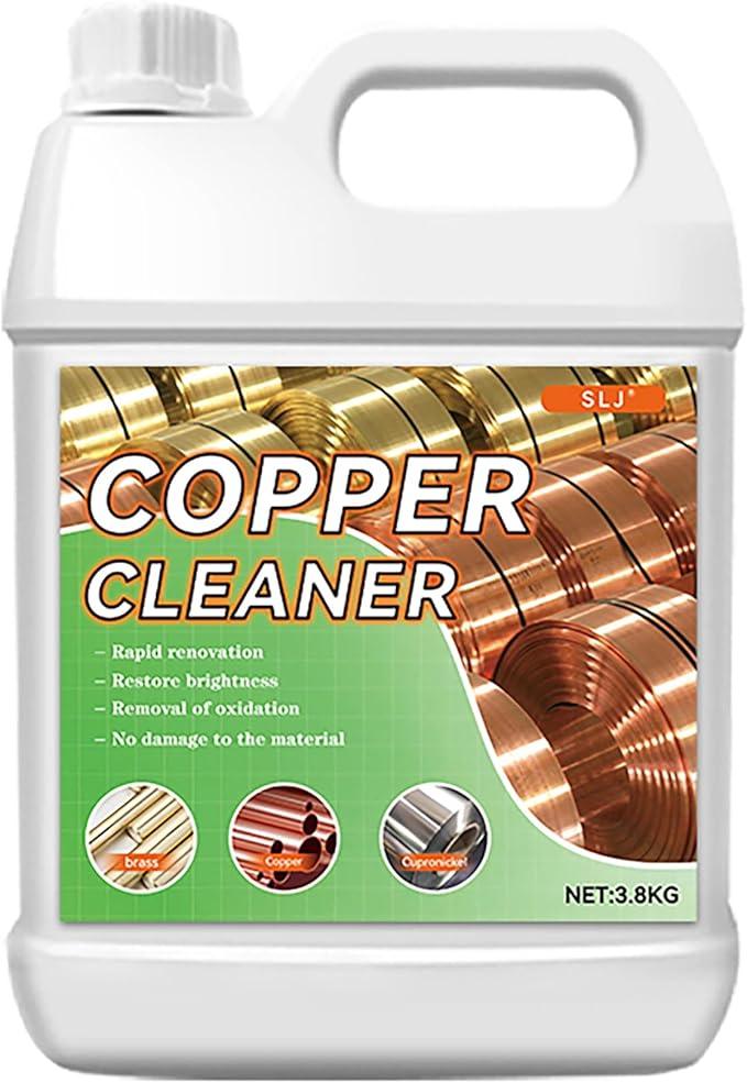 Copper Cleaner & Rust Remover & Polish - 3-in-1 Formula Action Fast-Acting Removes Rust, Oxidation and Restores Shine | Professional Grade Brass Cleaner Safe for Various Copper Products (3.8kg) - NeatNest