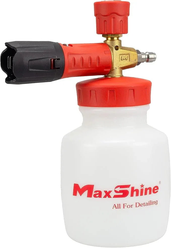 Maxshine Detailing Pressure Washer Foaming Starter Kit SHK01 | Cannon & Gun, White | 35oz Foam Cannon, 5000PSI Pressure Gun | Thick Foam Cleaning for Cars, Trucks, Home Surfaces - NeatNest