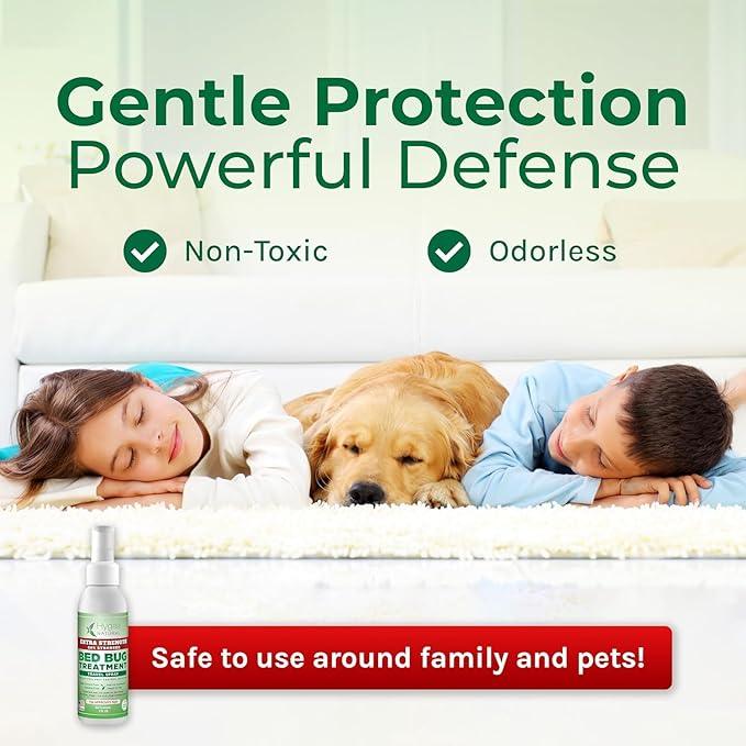 Hygea Natural Extra Strength Bed Bug & Mite Natural Travel Spray - TSA Approved Size - Child & Pet Friendly - Stain & Odor Free - for Hotel, Suitcase, Backpack, Shoes - 66% Stronger Formula(2pk, 3 oz) - NeatNest